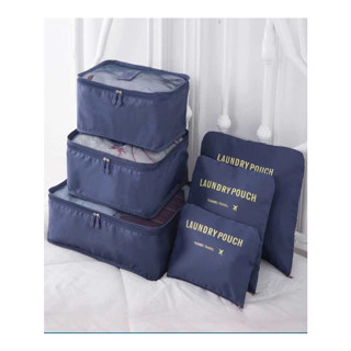 Organizador De Mala De Bagagem Viagem Kit 6 Necessaire Bolsa CORES ALEATORIAS