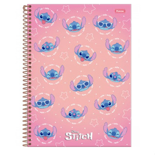 Caderno Universitário 10 Matérias Capa Dura Stitch Foroni 2024