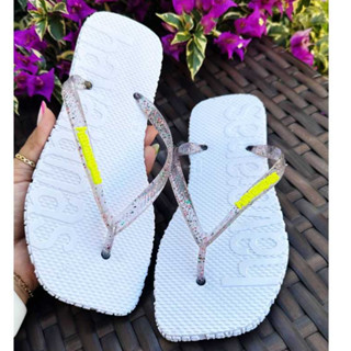 Chinelo de Dedo Havaianas Sandália Feminino Glitter Moda Meninas Exclusividade Varias Cores