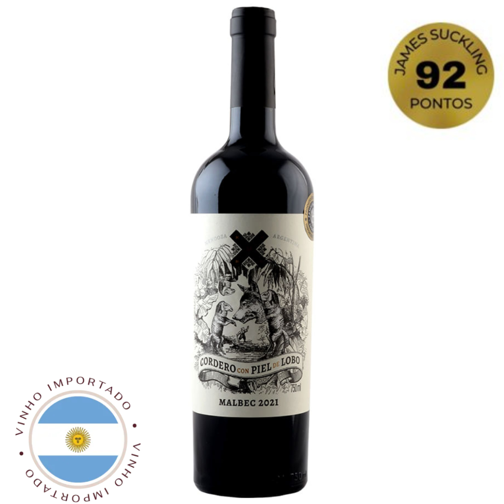 Vinho Argentino Cordero Con Piel De Lobo Malbec 750ml EP