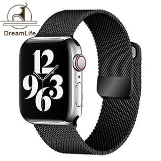 Pulseira Milanese Aço Metal Magnetico Fecho 38mm/40mm/42mm/44mm Apple Watch X7/X8/T500 Iwo 12/13/16 em Oferta na Shopee