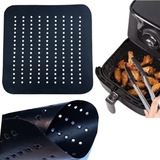Tapete manta/folha de teflon Grande 26cm X 26cm para fritadeira Air fryer diversos modelos Mondial Philco Jumbo entre outros