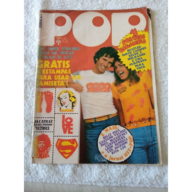 revista geração pop Bill paul Caetano Veloso paul McCartney Carpenters Leon Russell Lee Jackson Rita Lee moda dicas Alice Cooper Reis do rock Elvis Chevette o pequeno príncipe  propagandas linda three dog night uriah heep Carpenters Gilbert Bowie