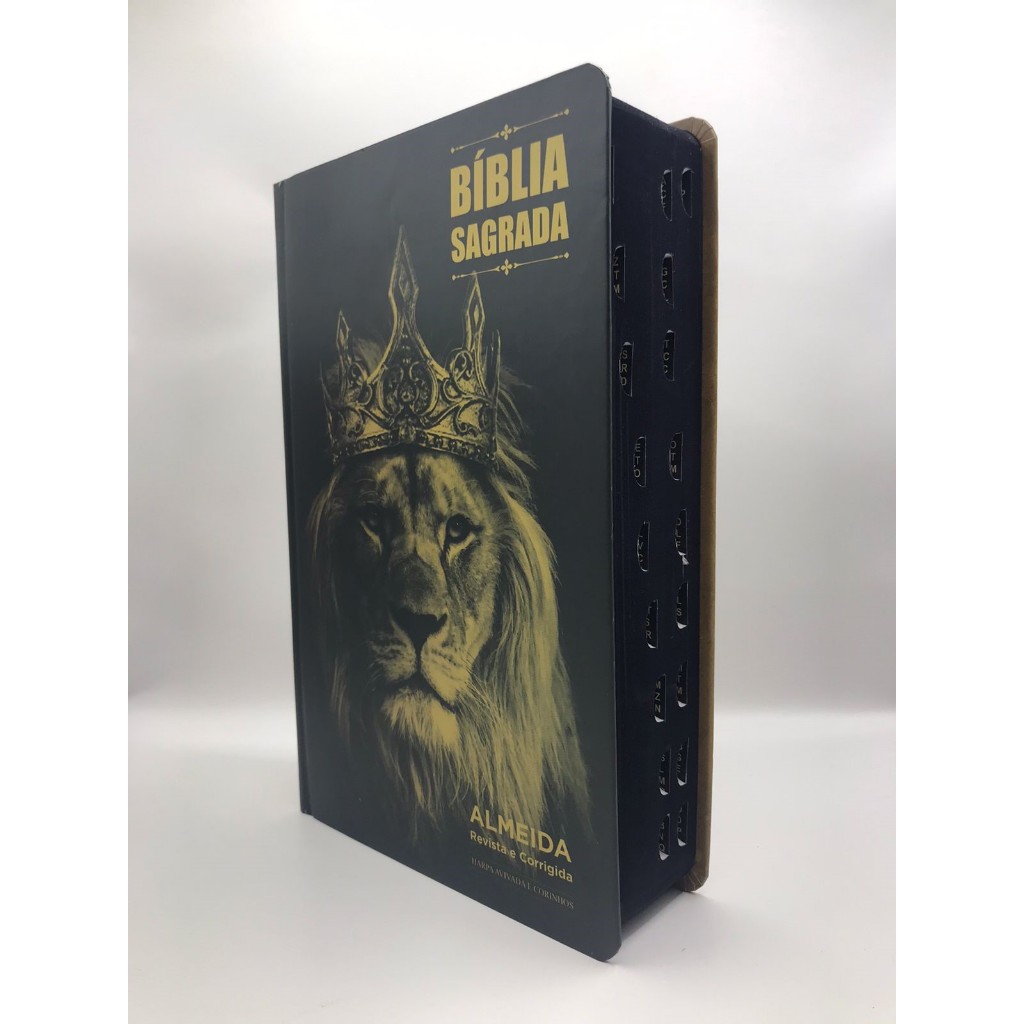 Bíblia Sagrada Tamanho Grande Com Harpa Palavras de Jesus em vermelho Ele Vive em Oferta na Shopee