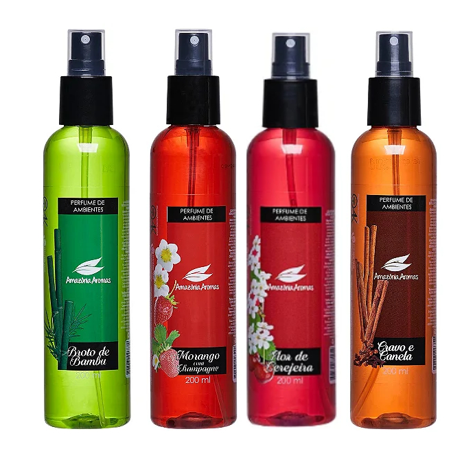 Perfume Aromatizador de Ambientes Spray Amazônia Aromas 200ml