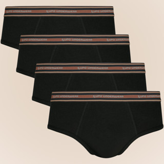 Kit 4 Cuecas Lupo Slip Algodao Modelo Tradicional Com Cos Elastico Modelo Anatomico Tam. P ao GG