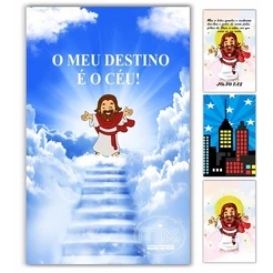Painel Lateral Sublimado 3d Em Tecido Jesus