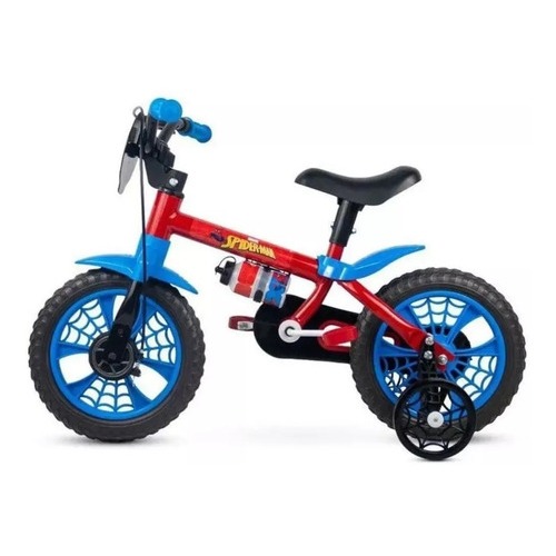 Detalhes do Bicicleta Infantil Aro 12 Homem Aranha Nathor - 3 A 5 Anos Com Rodinhas Super Resistente Spider Man