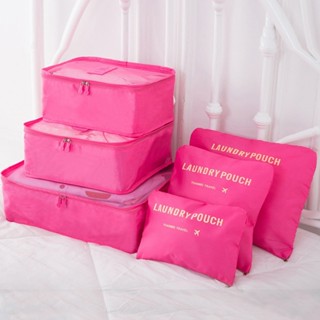 Kit 6 Bolsas Organizadoras Para Mala Roupas Bagagem Viagem