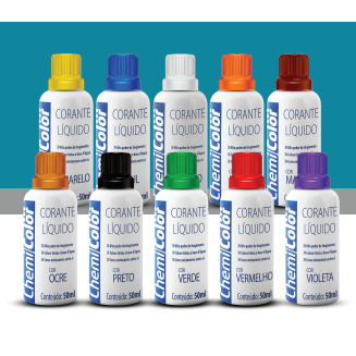 Kit C/ 6 Corantes Liquido ChemiColor  50ml   Cores (R$4,99 cada) em Oferta na Shopee