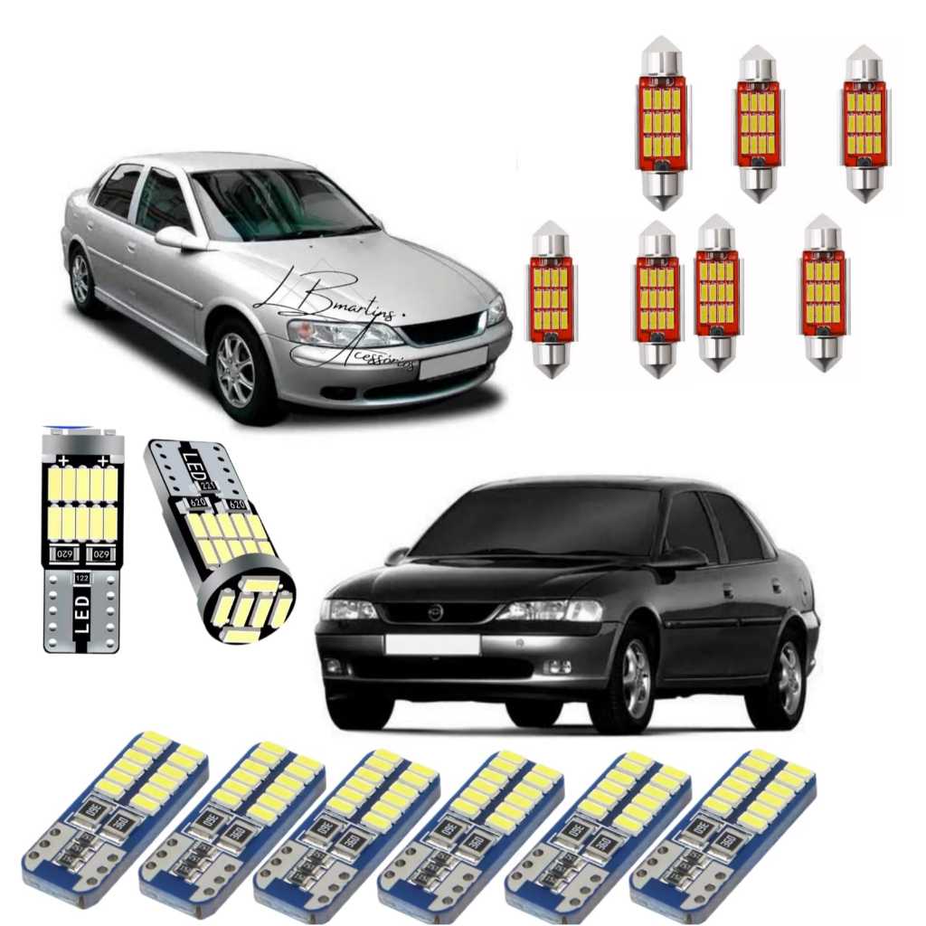 Kit Lampada Led Painel Interna Gm Vectra 98 Full Led 6500k