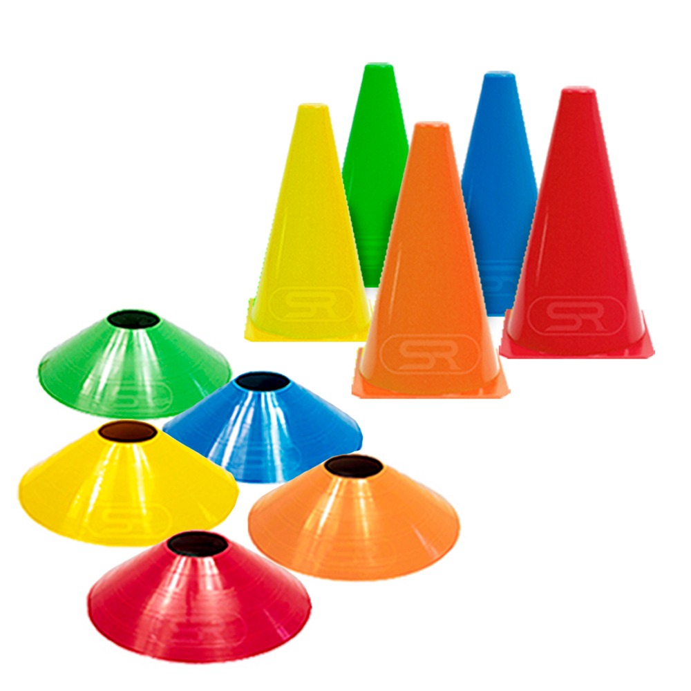 5 Cones + 5 chapéus chinês coloridos Treino Funcional