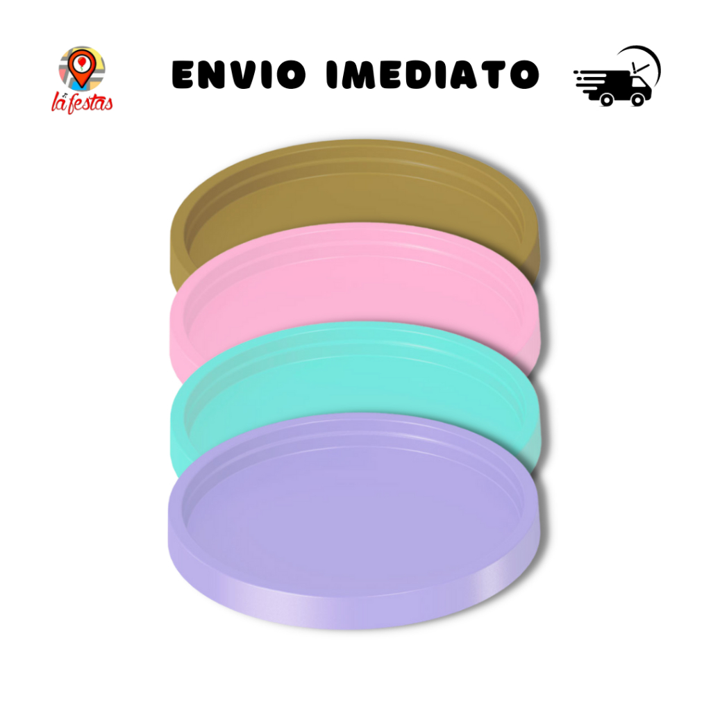 Bandeja Decorativa Redonda 20cm Várias Cores em Oferta na Shopee