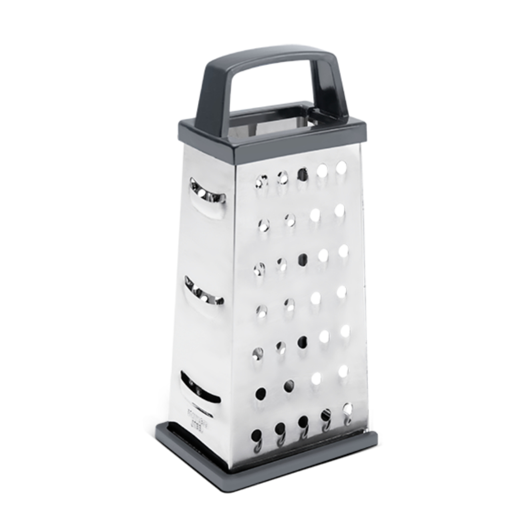 Ralador 4 Faces Com Visor Brinox - Top Pratic 20,5 cm Preto em Oferta na Shopee