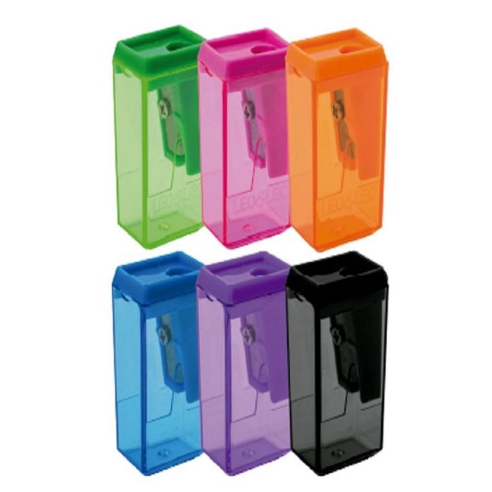 OFERTA Apontadores Apontador Com Depósito Bloco 6cm Multicolorido - Leo&Leo