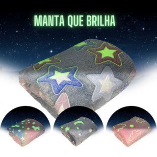 Cobertor Manta Solteiro Infantil Brilha No Escuro 2,00x1,80 mt