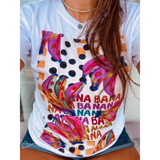 Blusa Camisa t-shirt Feminina Estampada