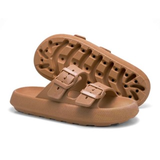 Chinelo Feminino Nuvem Sandália Slide Duas Tiras Confortável Birken Fivela