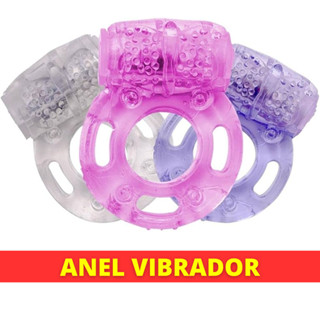 Anel Peniano com Vibro e Estimulador de Clítoris com Texturas Estimuladora Variada - 2,5 CM SEX SHOP