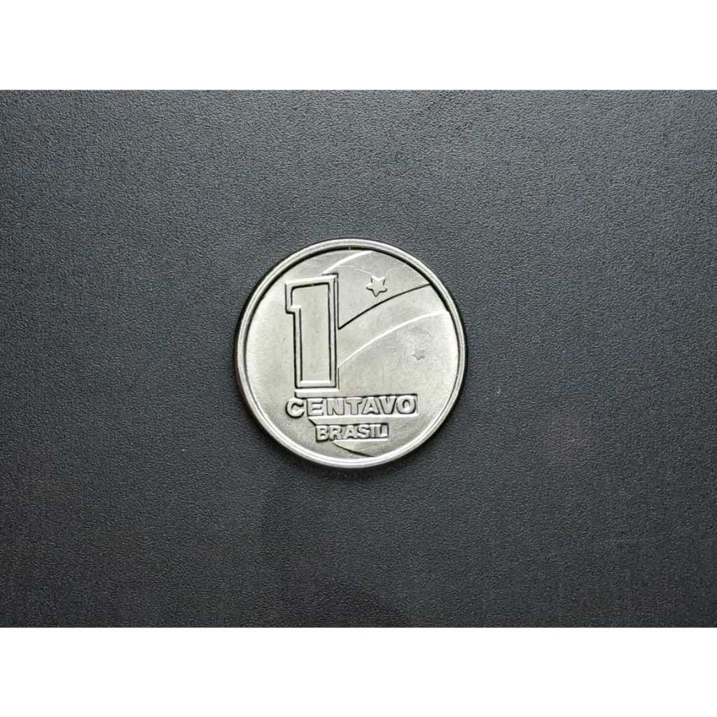 Moeda de 1 centavo de 1990, em ótimo estado de conservação