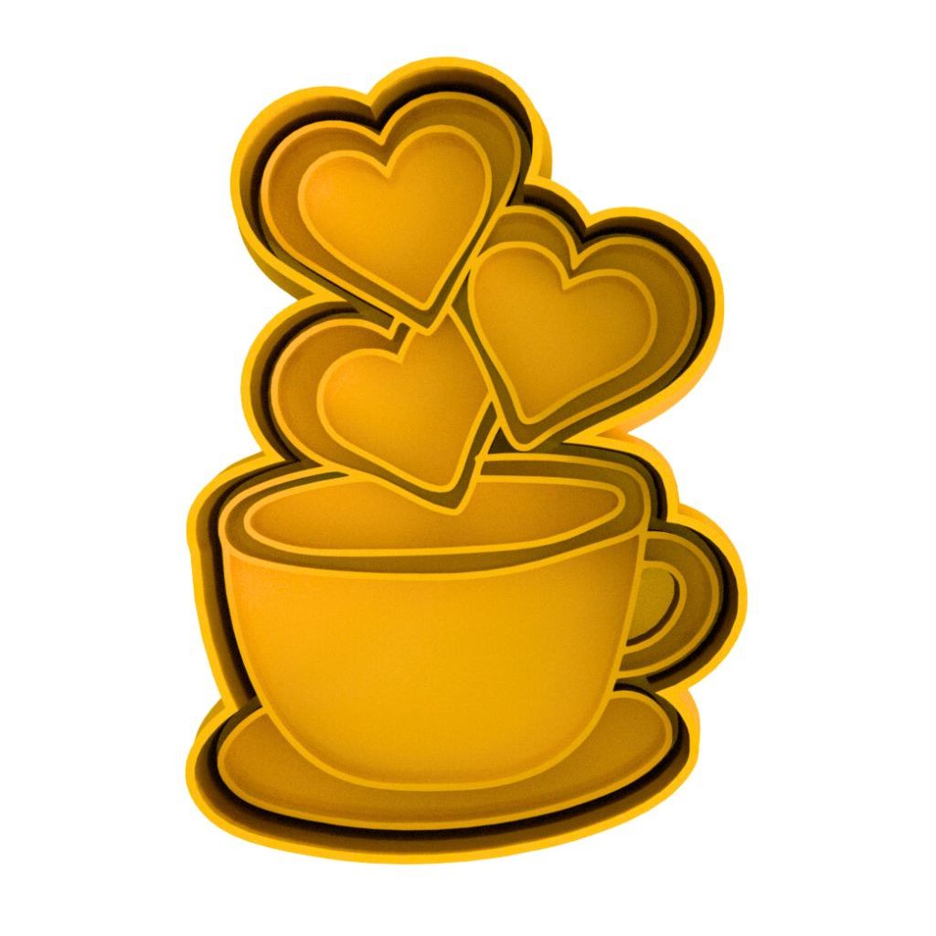 Cortador de Biscoito Pasta Americana Biscuit Xícara com Corações CT11190 em Oferta na Shopee