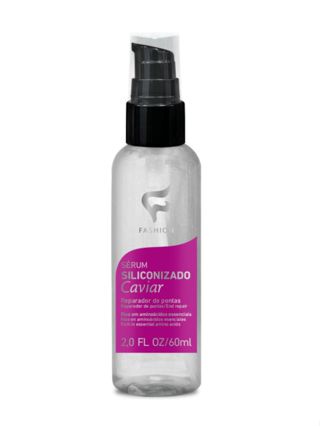 1 Unidade Óleo Sérum Siliconizado Caviar Fashion Original 60ml - Reparador De Pontas Revitalizador