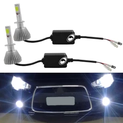 Kit Lâmpada Super LED Headlight H1 6000K 12V e 24V 32W 2200LM Efeito Xenon