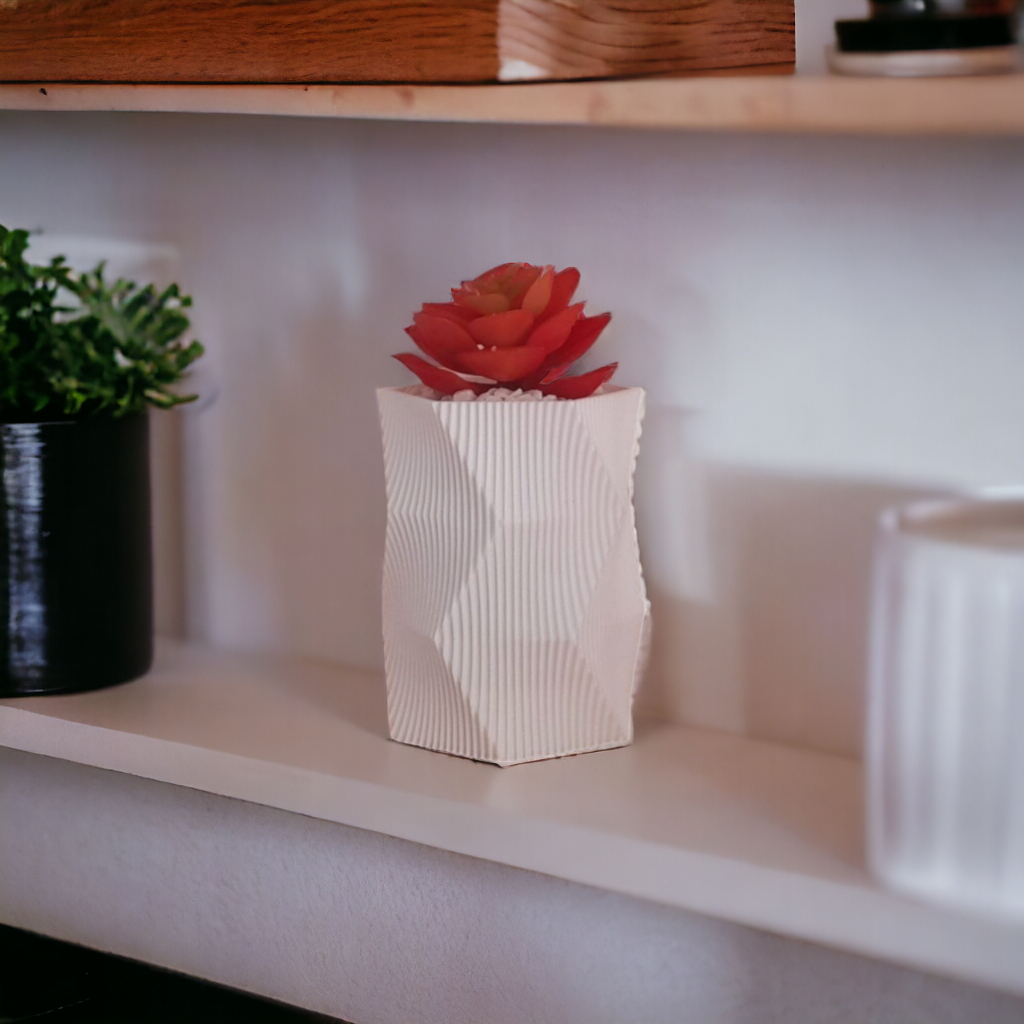 Vaso Cachepot Decoração para Estante, Mesa / para suculentas e cactos.