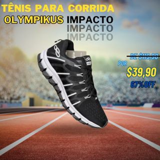 Tênis Esportivo Masculino Olympikus Impacto Envio Imediato para Todo Brasil Macio e Leve