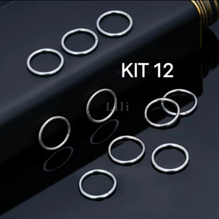 Kit 12 Piercing Argola Segmento Articulado Aço cirugico Nariz/helix/ Septril em Oferta na Shopee
