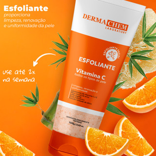 Gel Esfoliante Facial Vitamina C Anti-Idade Dermachem 100g