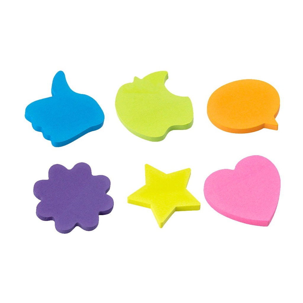 Mini Bloco Adesivo Neon Formas - BRW