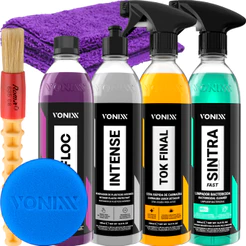 Kit Shampoo V-Floc Cera Tok Final Sintra Fast Intense Vonixx + Pano Microfibra 40x40cm Zacs