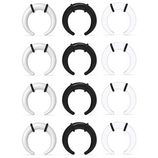 Alargador Meia Lua 1.6mm 2mm 3mm 5mm 6mm 8mm unidade em Oferta na Shopee