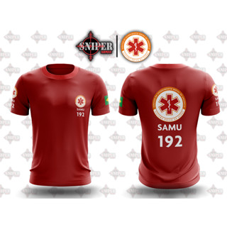 Camiseta ORIGINAL Sniper BRASIL SAMU Vermelha ORIGINAL (NÃO COMPRE DA CHINA)