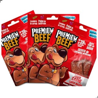Bifinhos Petiscos Cães Mister Bone Carne e Frango 50g Pets Alimento Adestramento Premium