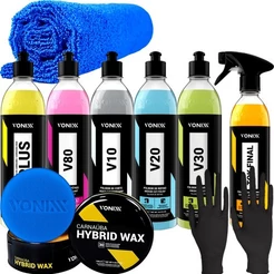 Kit Vonixx Cera Automotiva Polidores Corte Refino Lustro