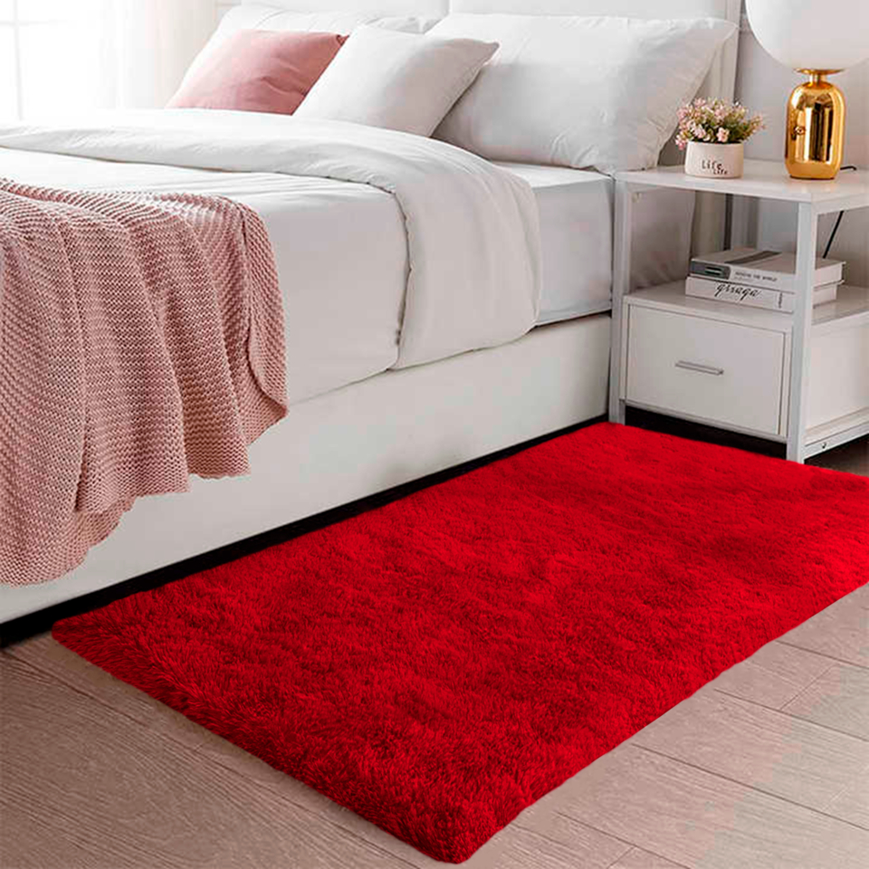 Tapete Passadeira Macio Felpudo 1,00 X 0,60 m Sala Beira De Cama Corredor