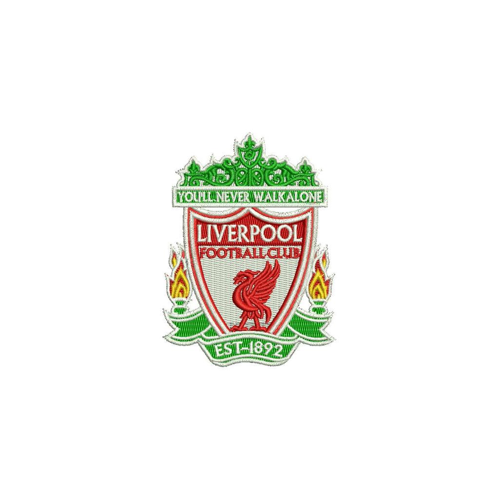 Patch Bordado - Emblema Times De Futebol - Liverpool (9X6,5CM)