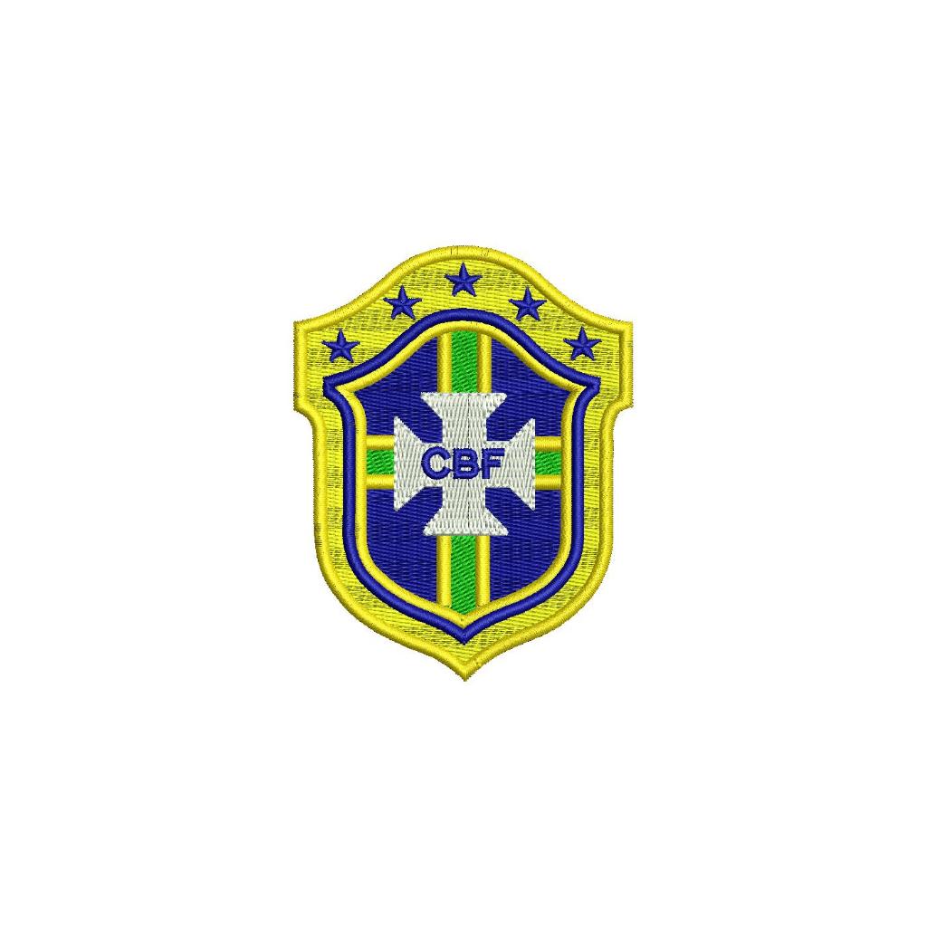 Patch Bordado - Emblema Time Futebol - Seleção Brasileira