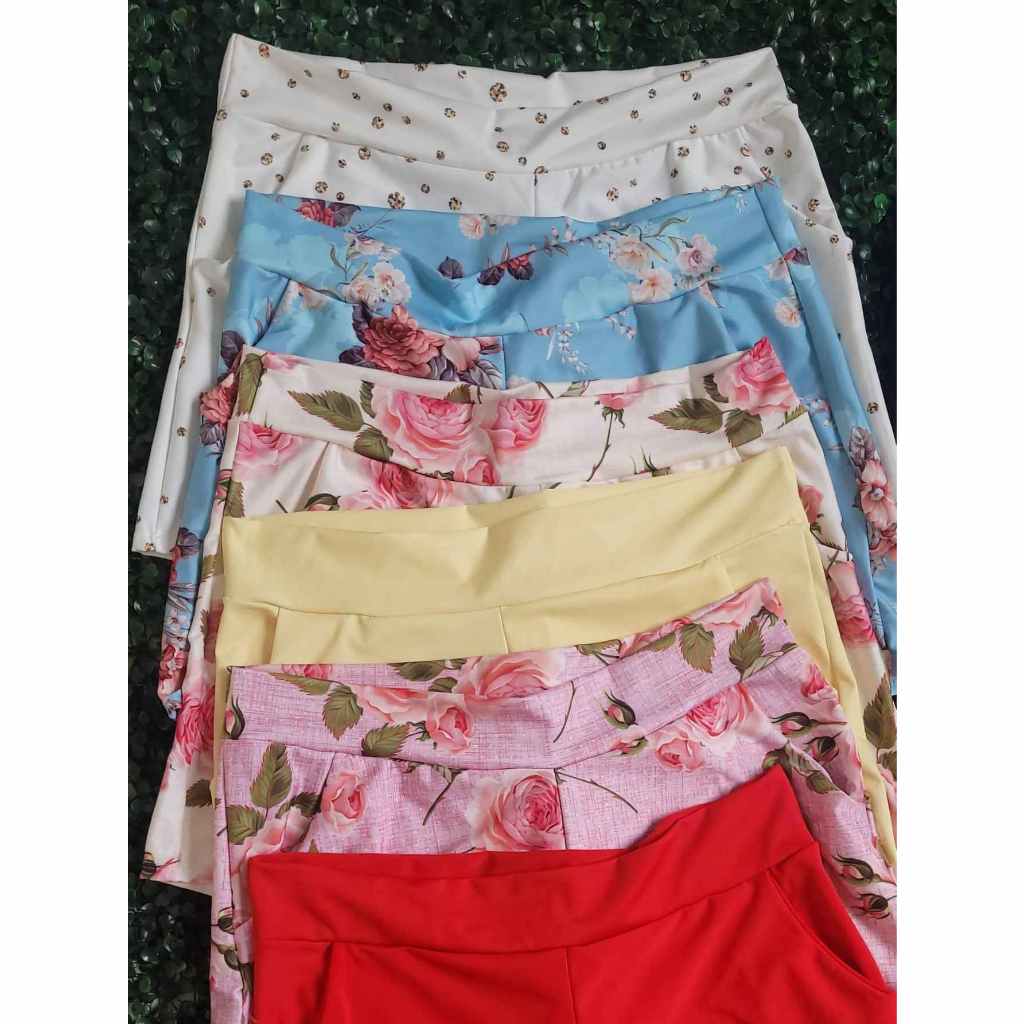 Kit Com 3 Shortinhos Estampados Cores Sortidas em Oferta na Shopee