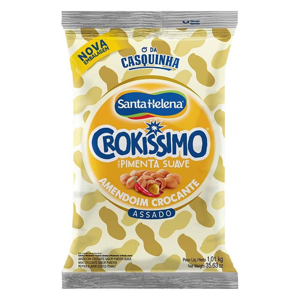 Amendoim Crokissimo Pimenta Suave 1,01kg - Santa Helena