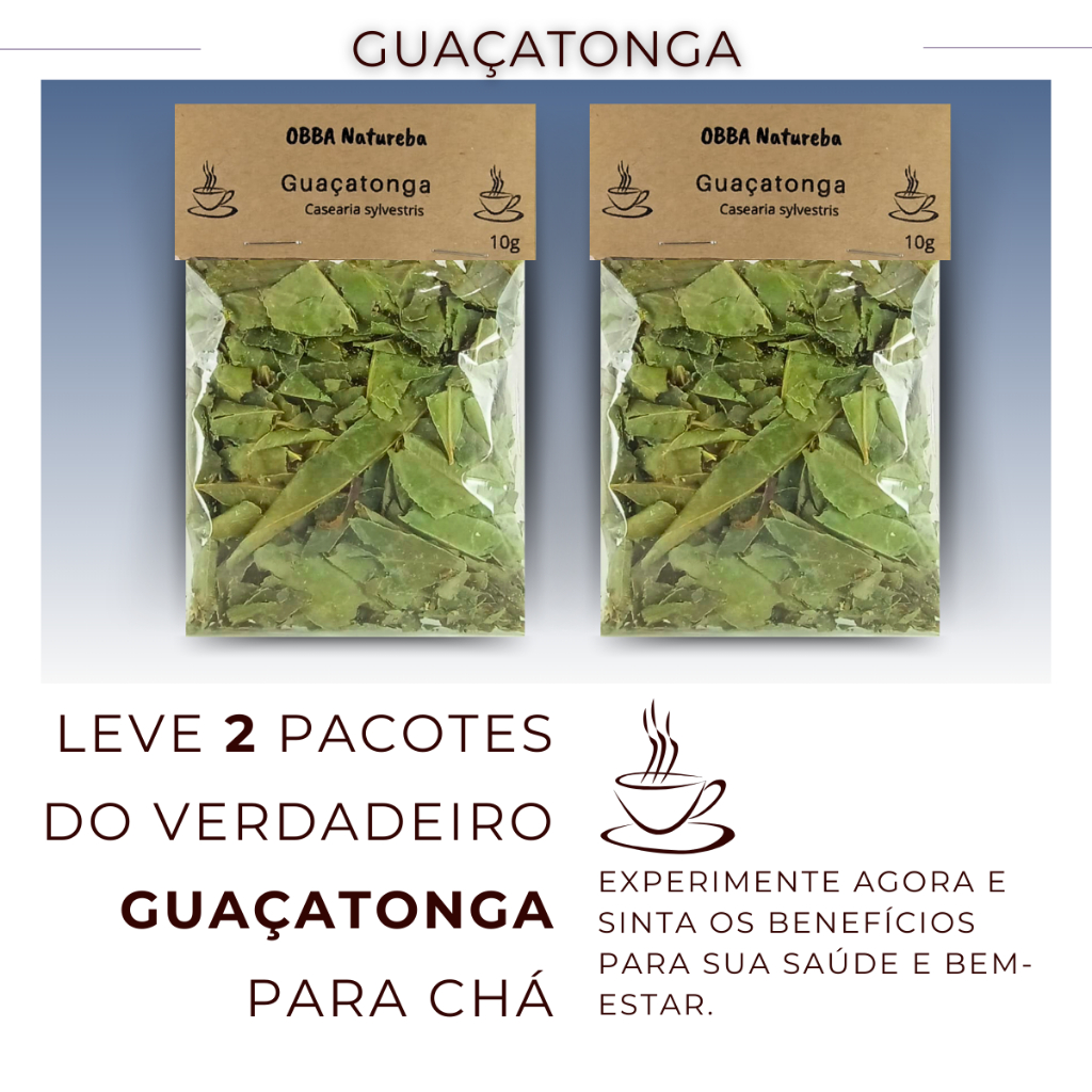 Kit 2 Chá de Guaçatonga-Erva Pura de Alta Qualidade
