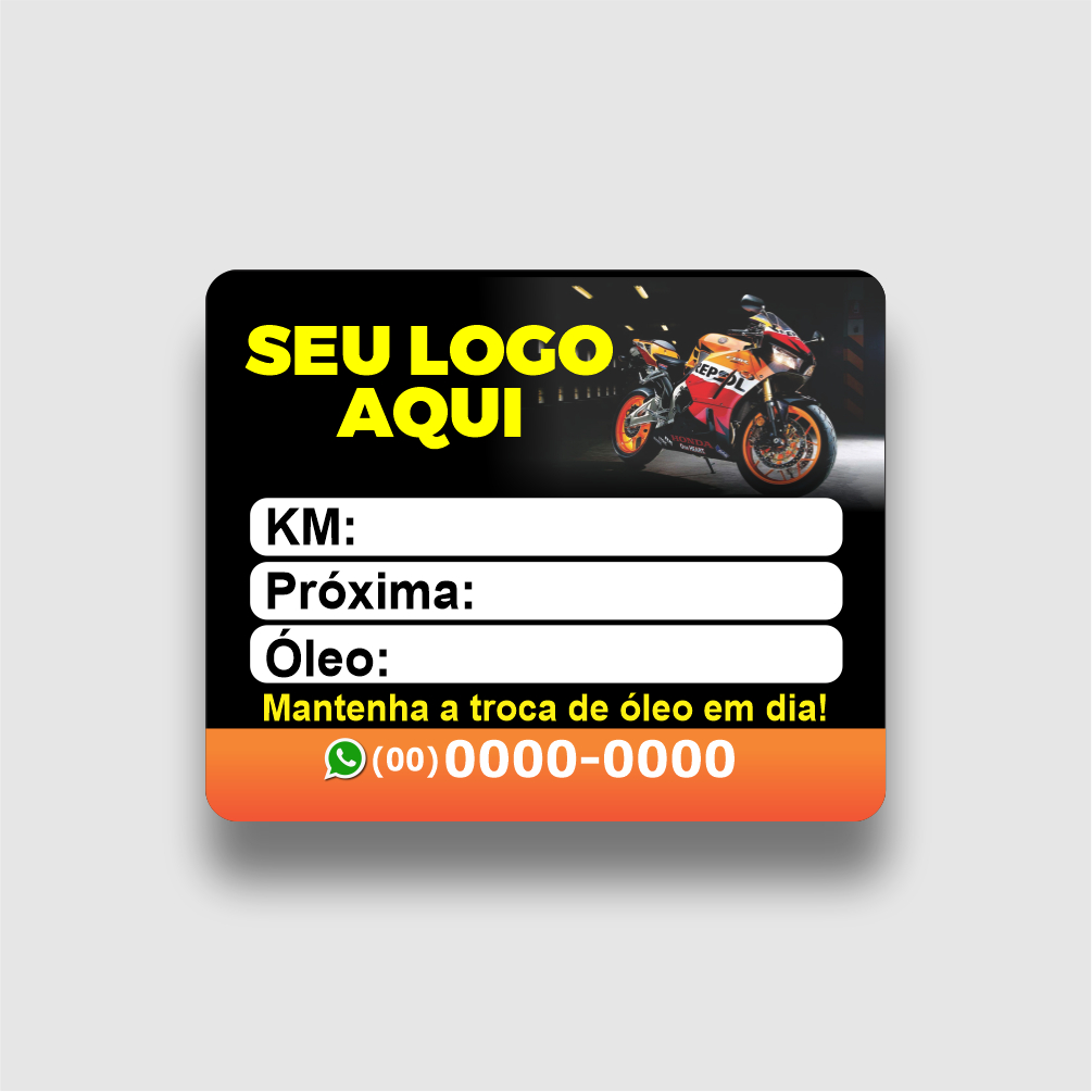 100 und de Adesivo 5x4cm  Troca de Óleo de Motocicletas Não Borra  REF 501 em Oferta na Shopee