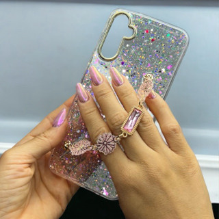 Capa luxo A14 samsung capinha com corrente para Samsung A14 4G/5G case premium