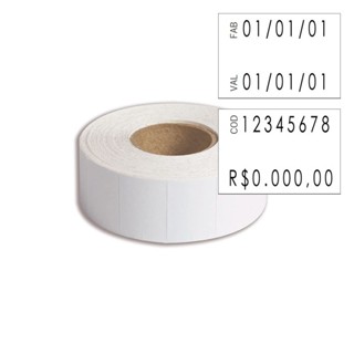 10 Rolos de etiquetas para etiquetadoras 2316 Preços   ( Branca ) em Oferta na Shopee