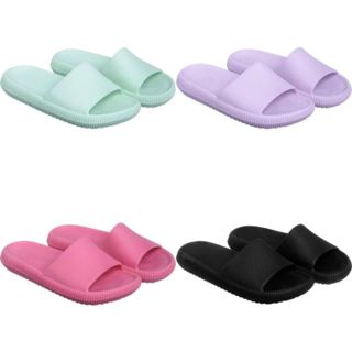 kit 4 Pares Chinelo Nuvem Slide Confortável Dia A Dia Macio Leve