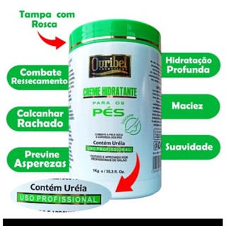 Cremes pés ouribel com uréia combate a rachaduras e promove macies aos seus pés