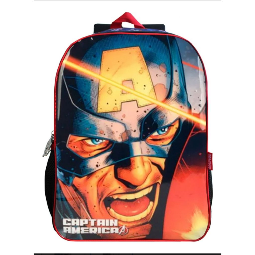 Mochila Escolar Infantil Juvenil Marvel Vingadores Avengers Capitão América