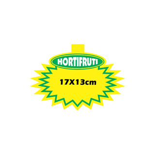 Splash HORTIFRUTI - 100 unidades - Cartaz Oferta Supermercado 17x13cm em Oferta na Shopee